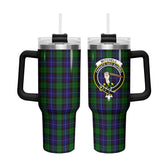 Mitchell Tartan Crest 40 oz Insulated Tumbler with Handle